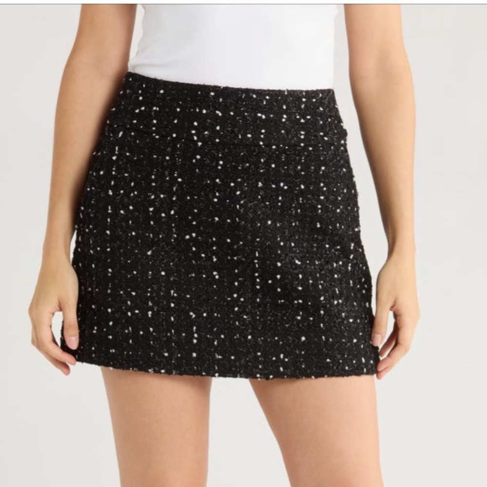 Alice+ Olivia Donald Tweed Miniskirt